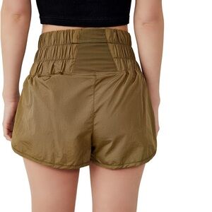 Free People Movement Shorts The Way Home Olives Green, Size Medium